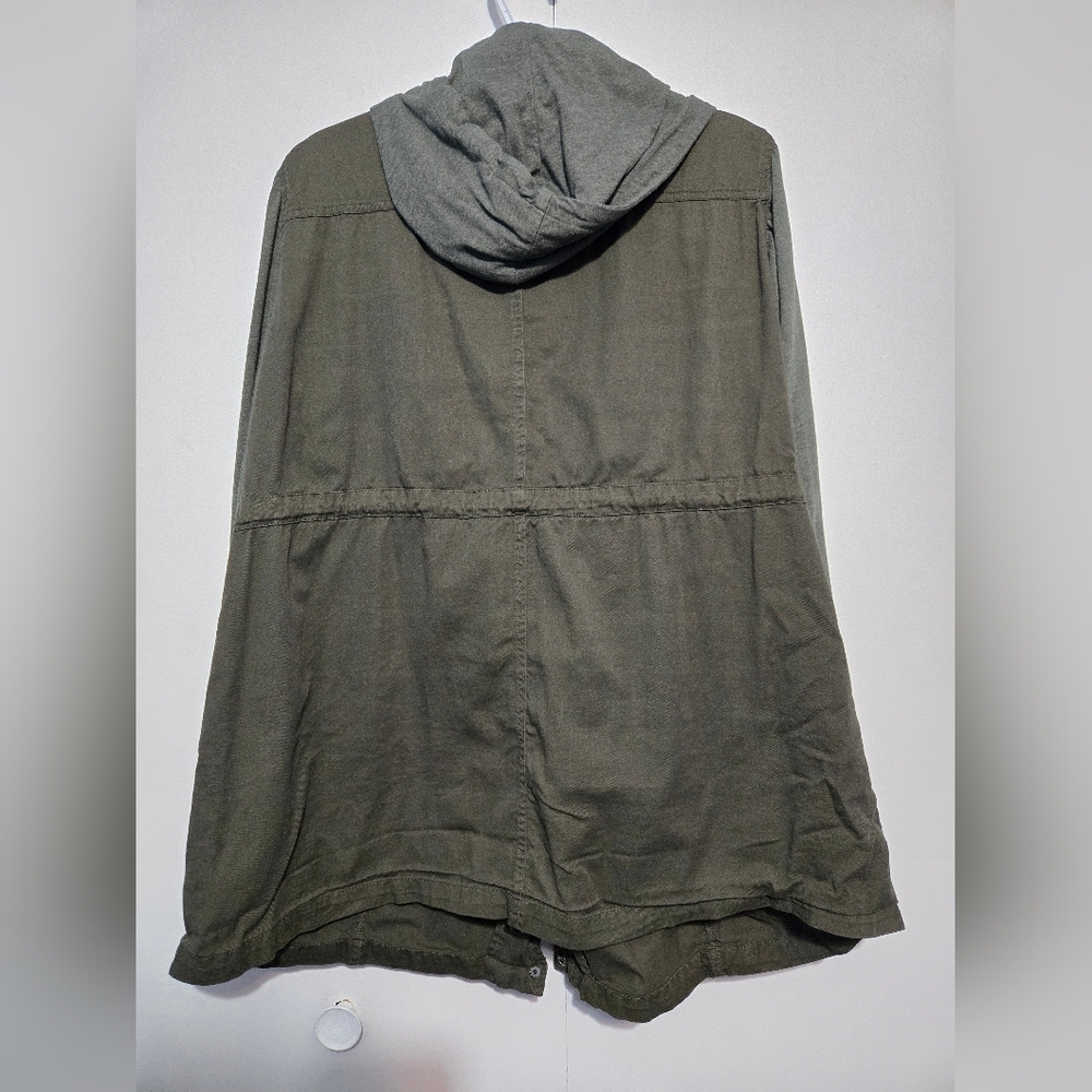 Torrid Olive and Gray Utility Jacket - Picture 7 of 7